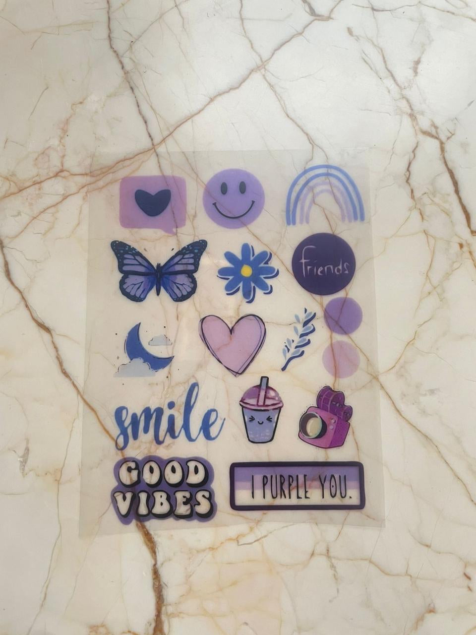 A6 Purple Mix Insert Sheet