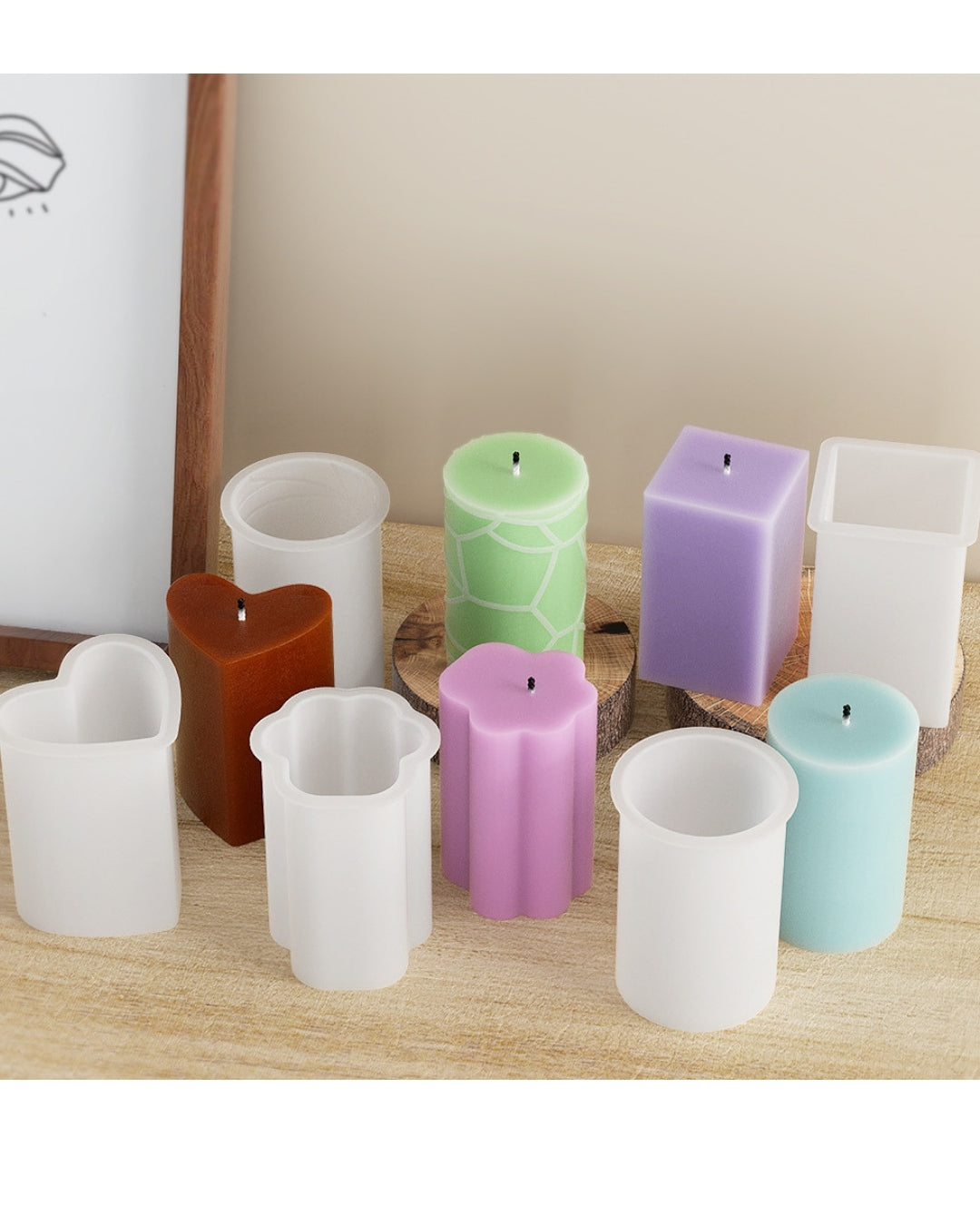 Pillar Candle Mould - Stripped