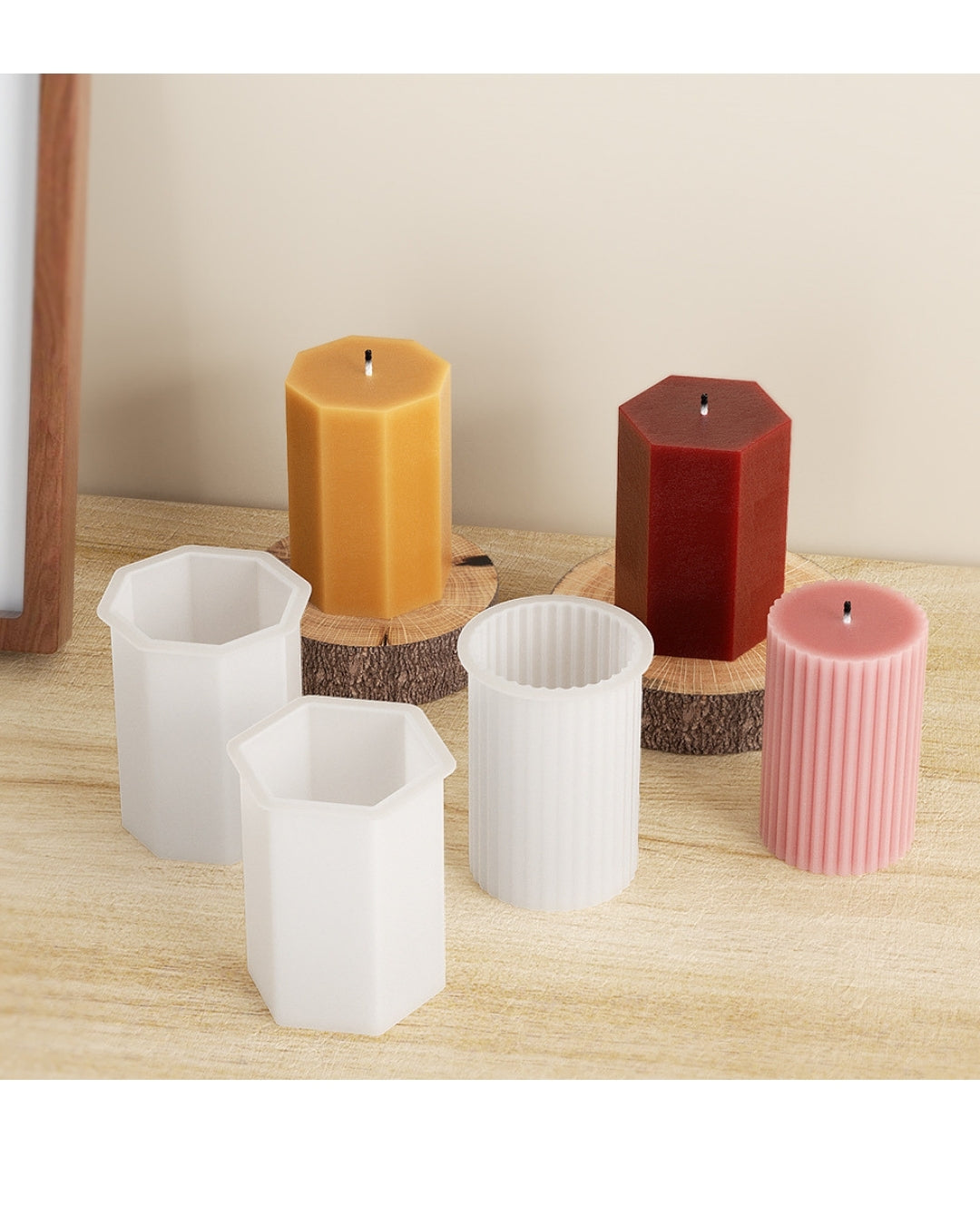 Pillar Candle Mould - Stripped
