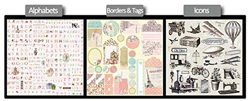 Paper Pack for Art & Craft 12 X 12 Inch - Eiffel Tower