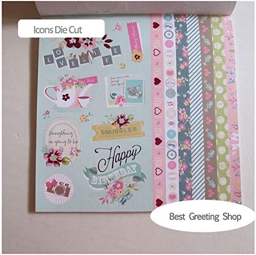 Paper Pack for Art & Craft 12 X 12 Inch - Floral