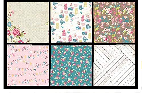 Paper Pack for Art & Craft 12 X 12 Inch - Floral
