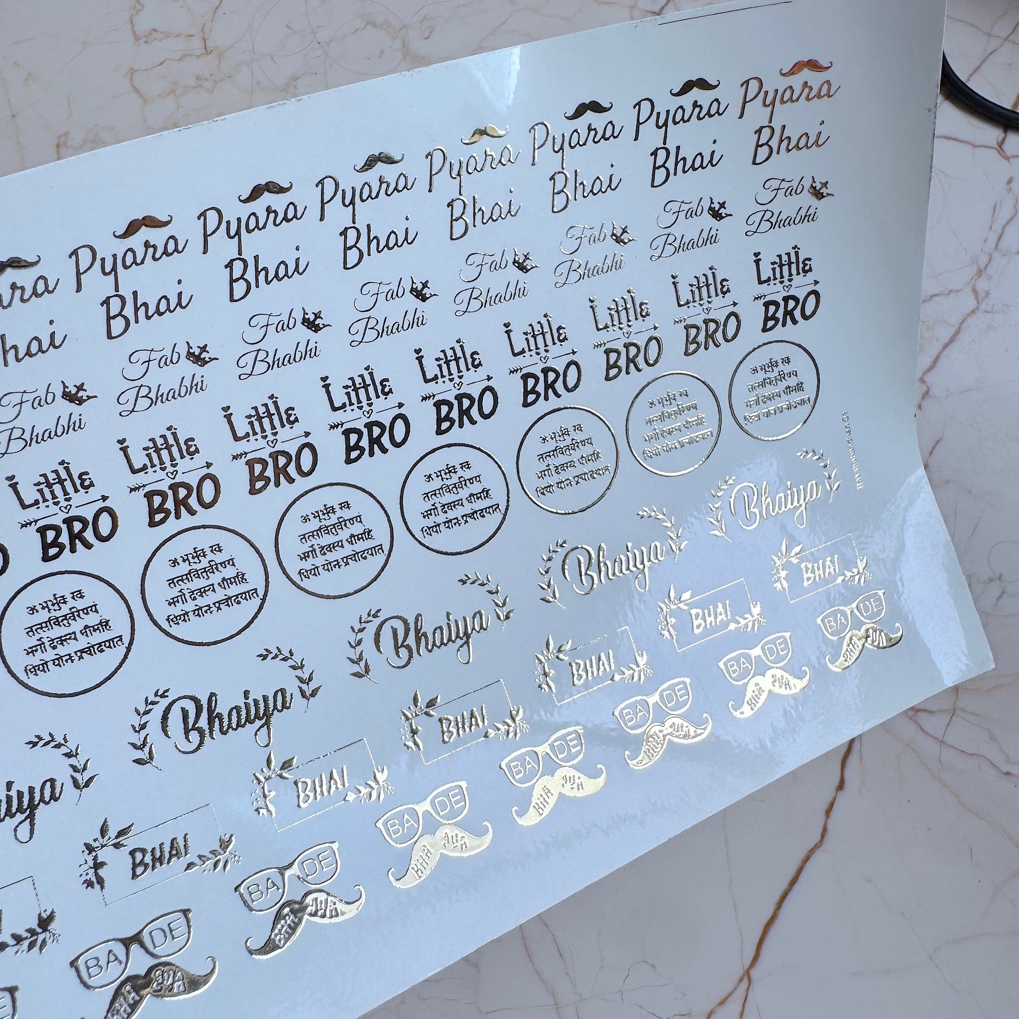 A5 rakhi Stickers for resin art