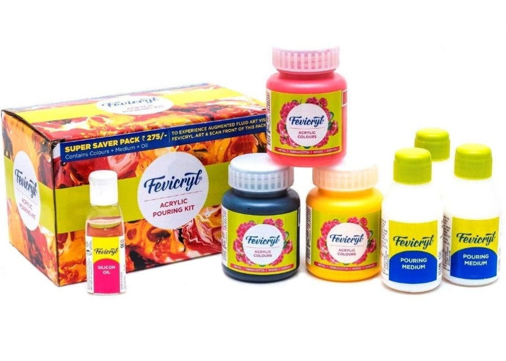 Fevicryl Acrylic Pouring Kit.[3x 100ml]