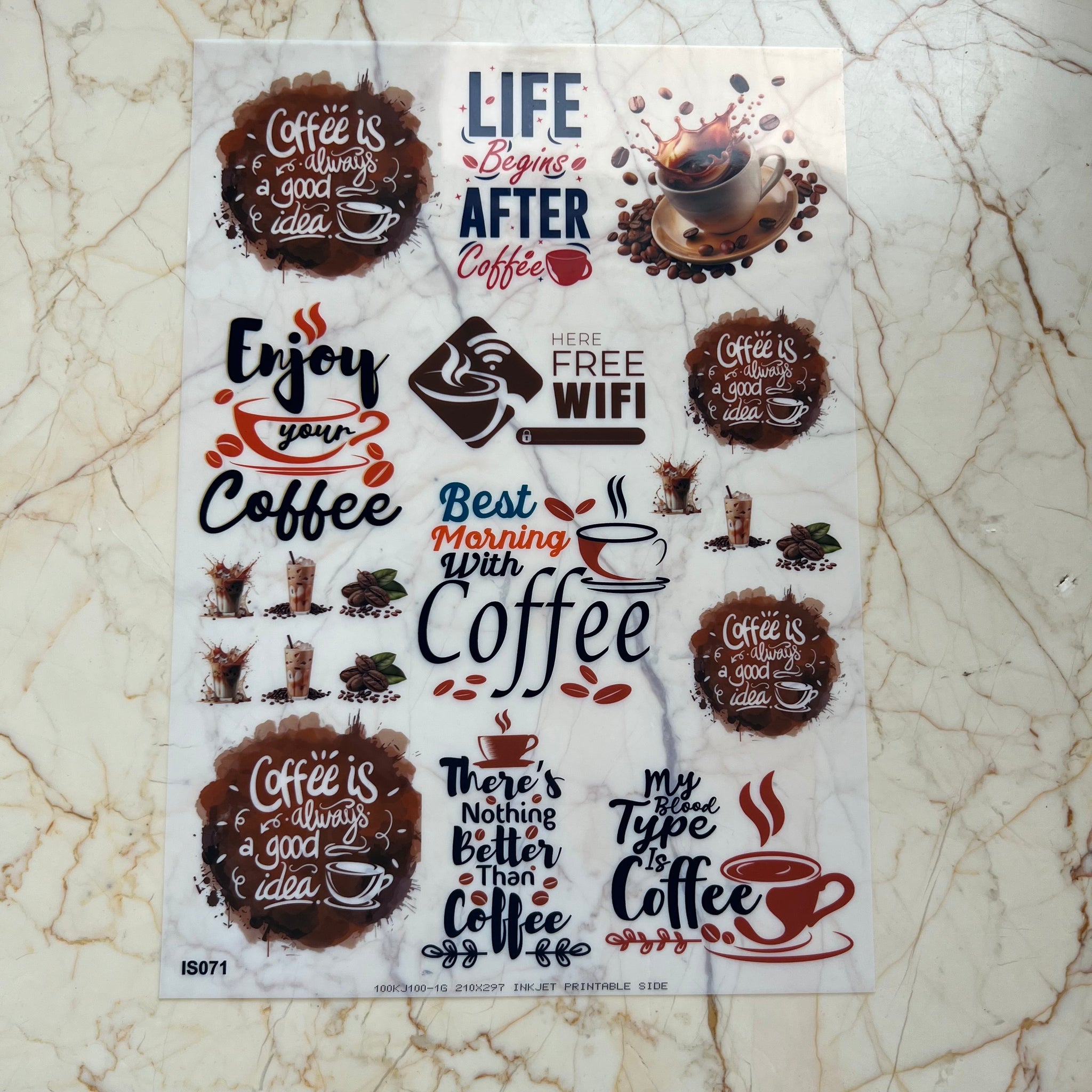 Coffee 02- Insert Sheet