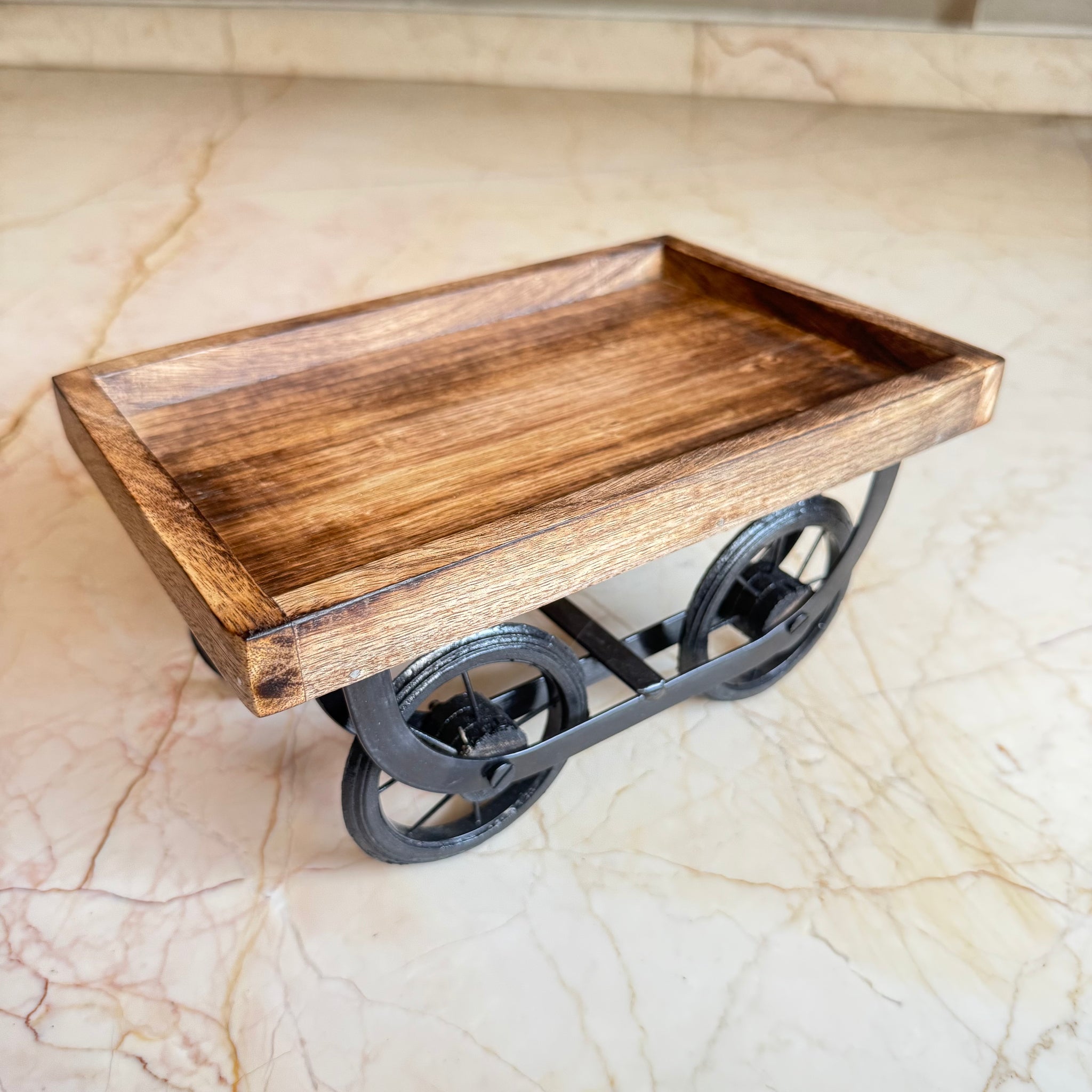 Wooden Serving Trolley