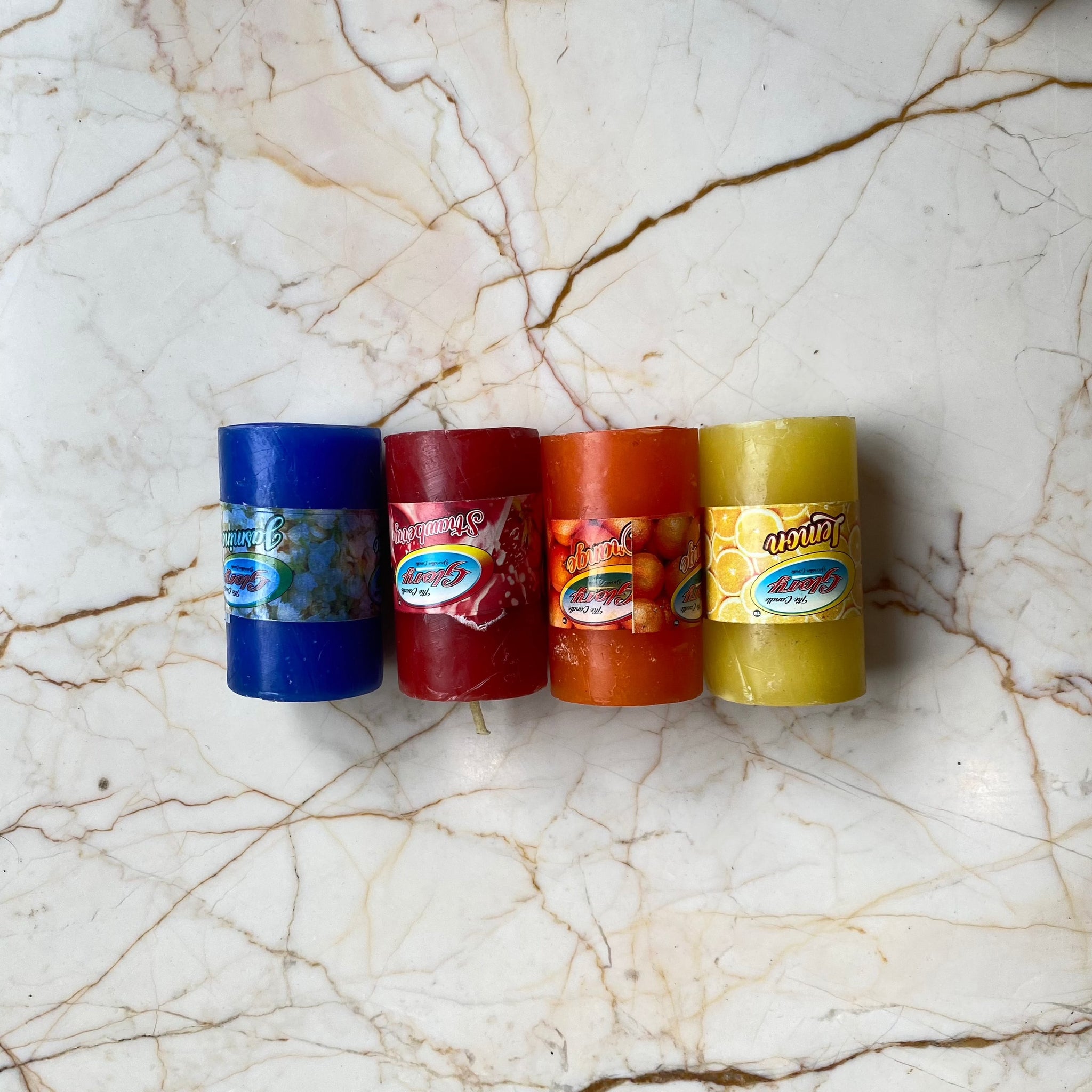 Wax Pillar Candle Set