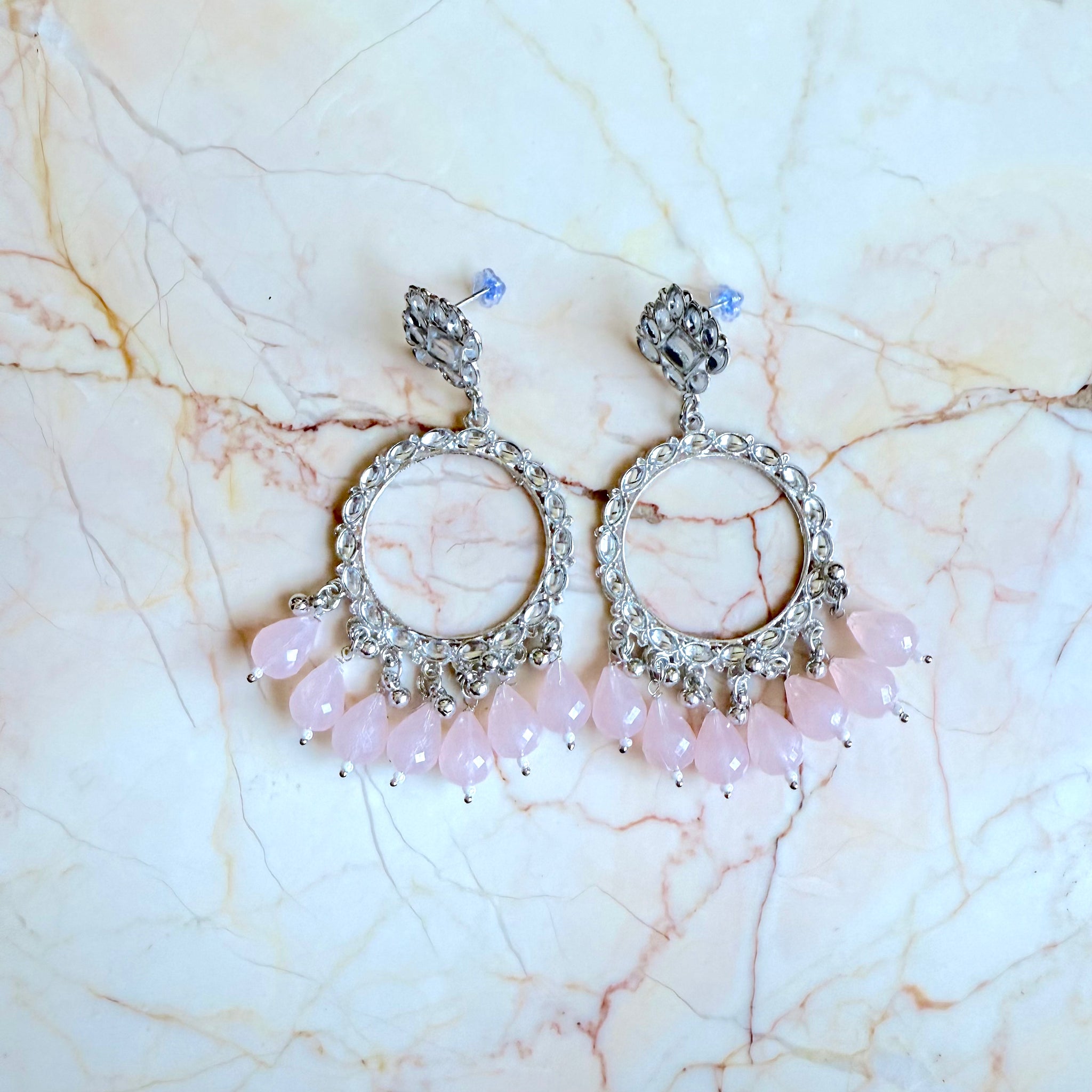 Designer Hoop Earring / Jhumka Bezel