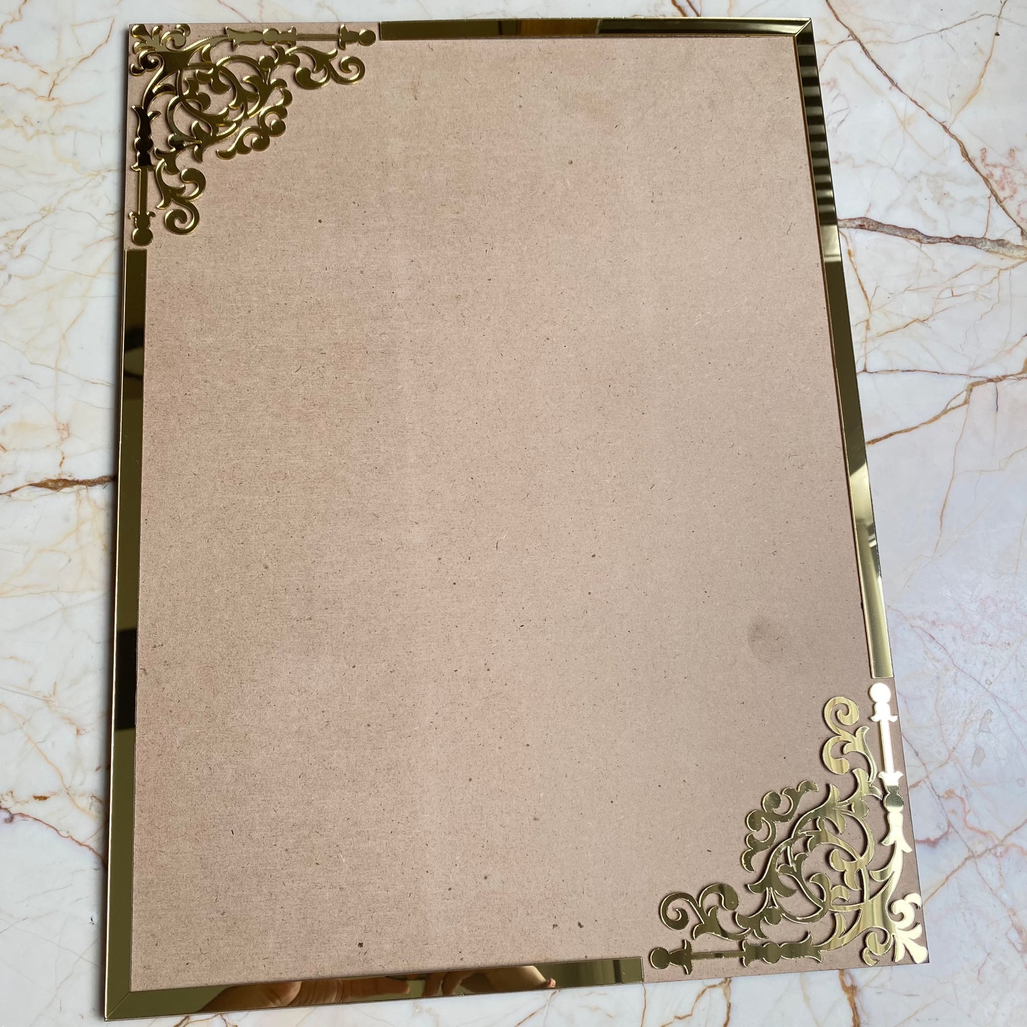 Mdf Base Frame Designer Rectangle Mdf Base with Acrylic For Mantra Frame