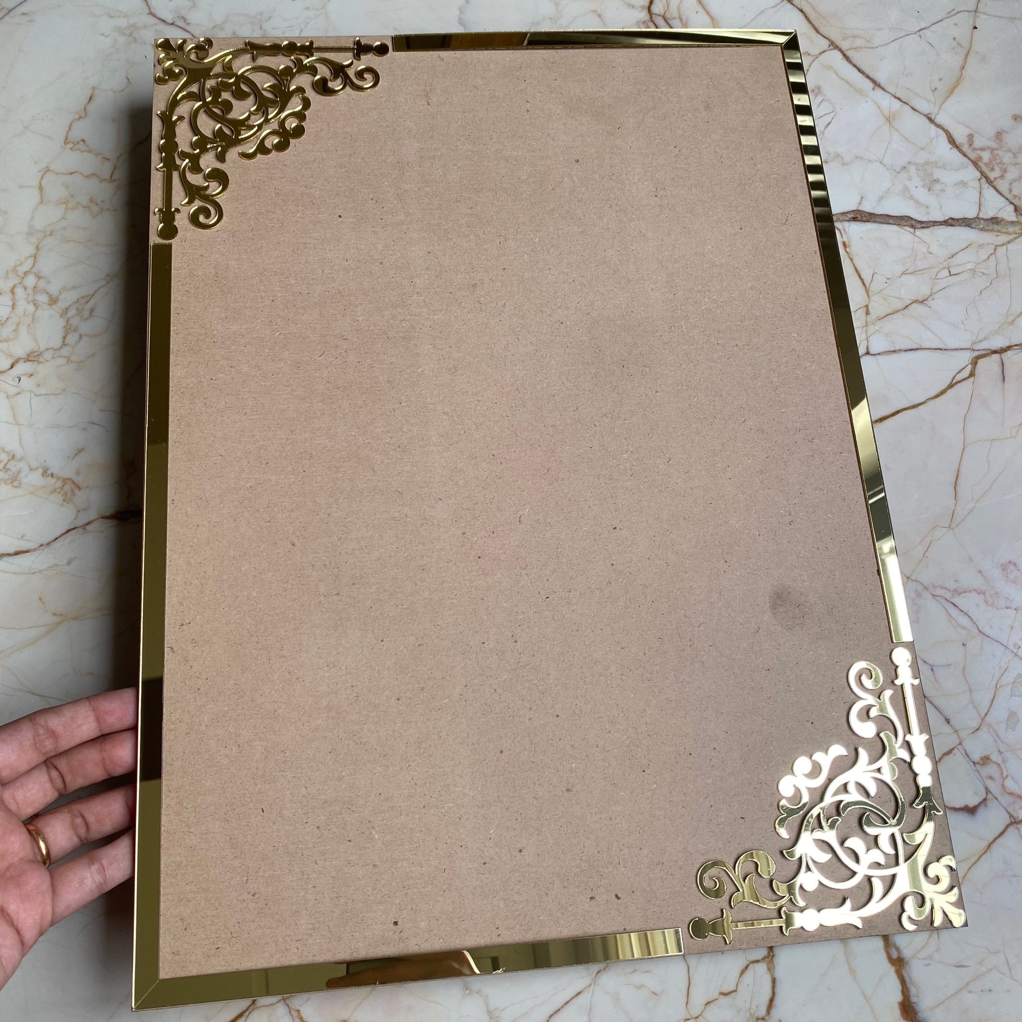 Mdf Base Frame Designer Rectangle Mdf Base with Acrylic For Mantra Frame