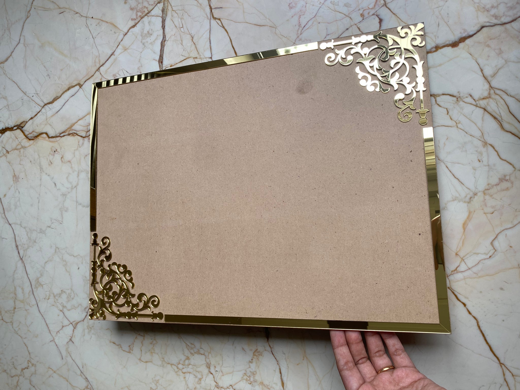 Mdf Designer Frame Designer Rectangle Mdf Base with Acrylic For Mantra Frame