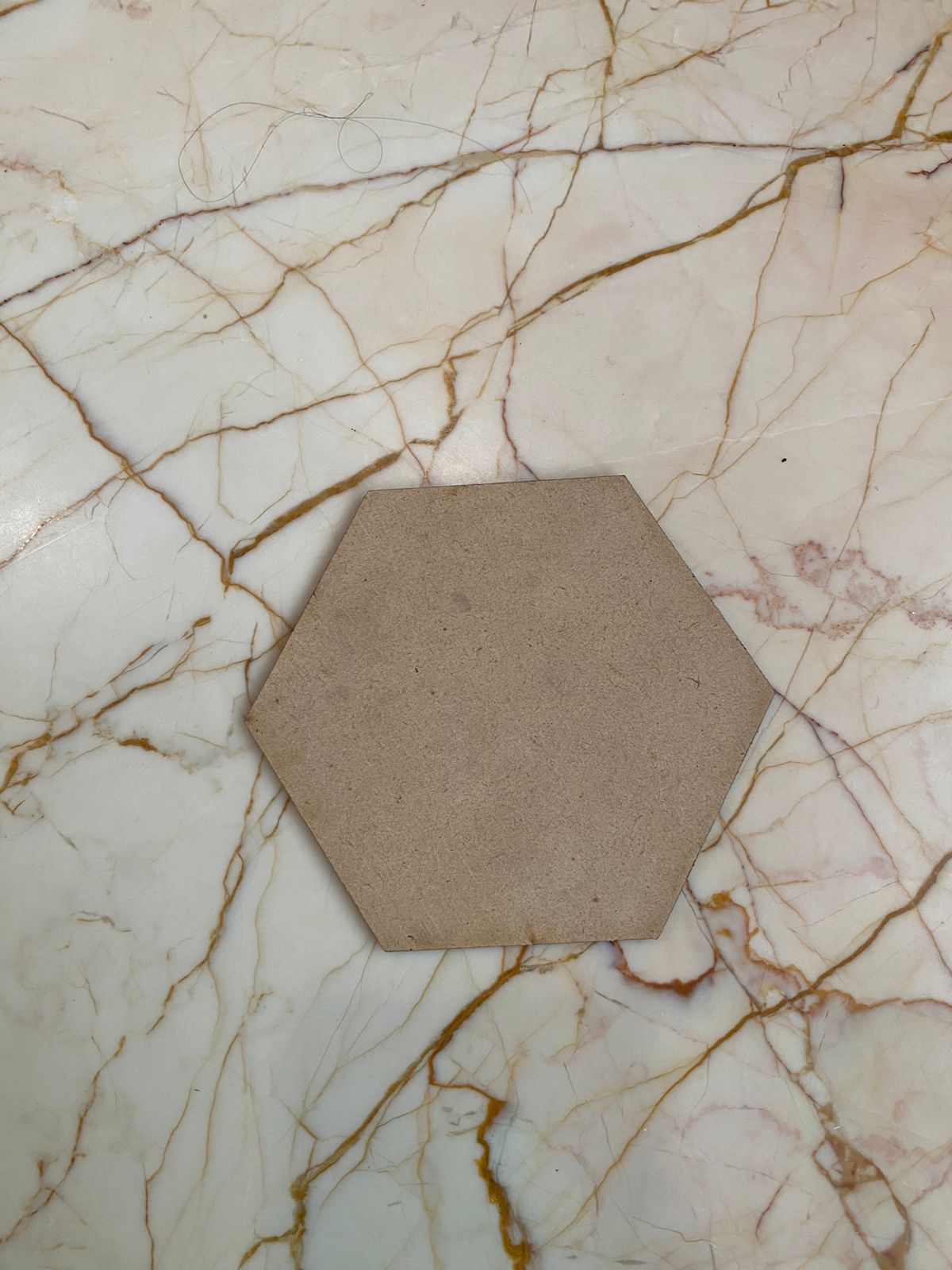 Mdf coaster -  Hexagon