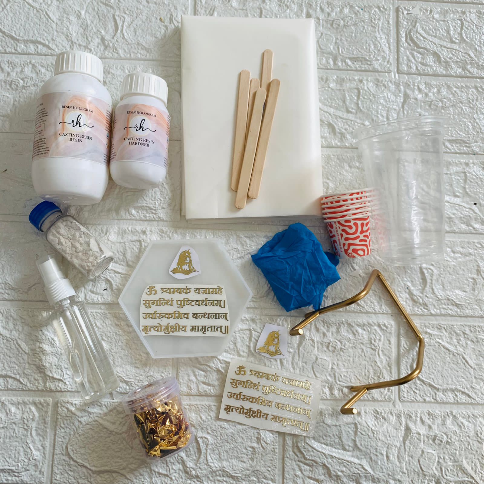 DIY Maha Mrityunjaya Mantra Coaster Kit