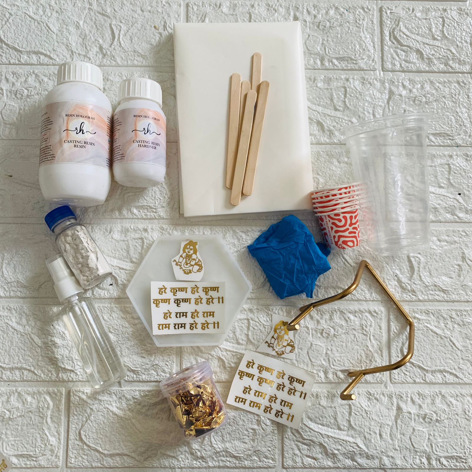 DIY Hare Krishna Mantra Coaster Kit