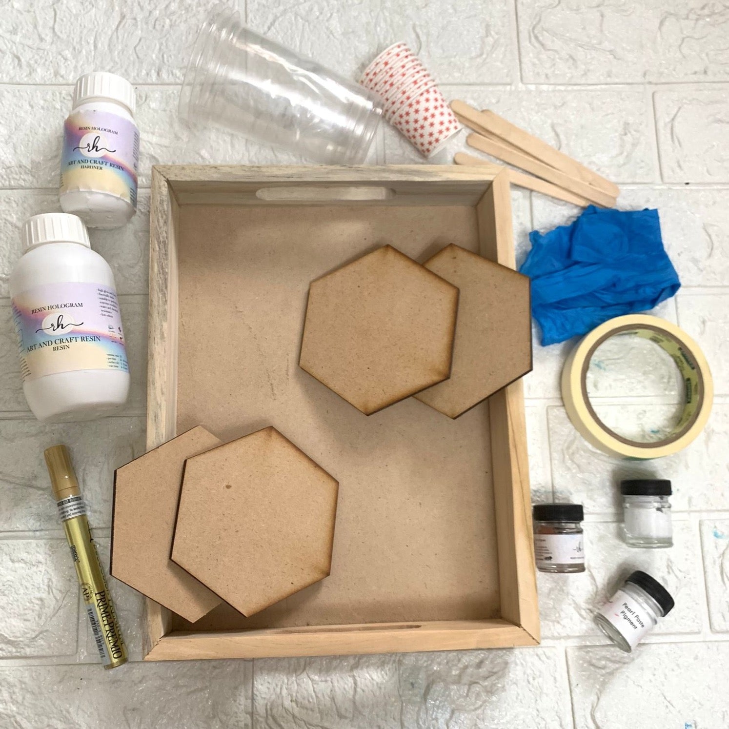 Rectangle Tray Resin Art Kit