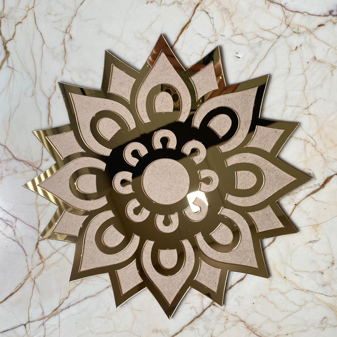 Rangoli base with Acrylic Design - B