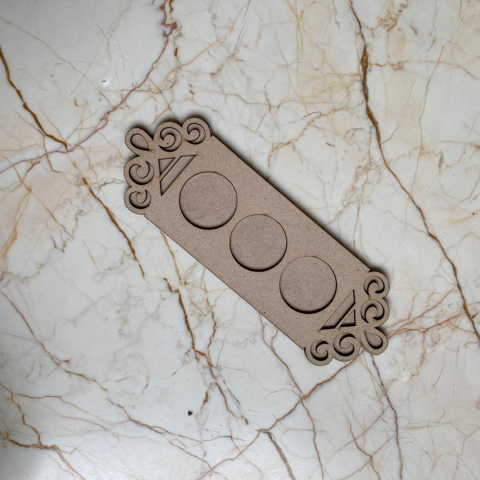 Designer MDF Tea light holder - E