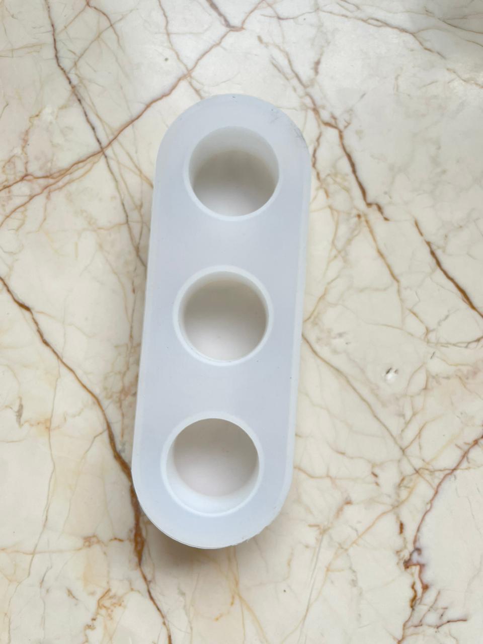 3 Cavity Tea light holder Mould