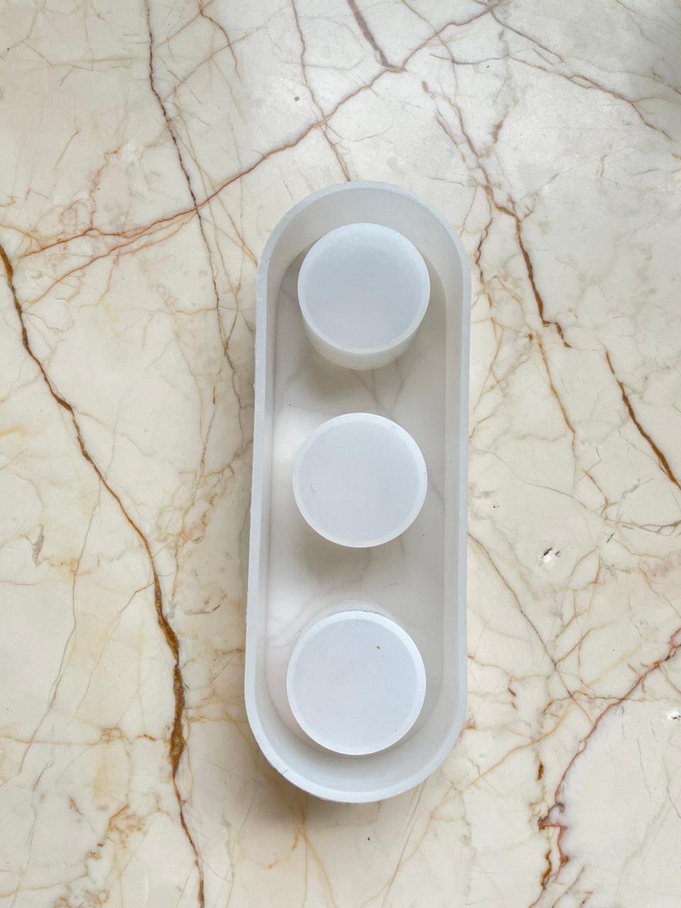 3 Cavity Tea light holder Mould