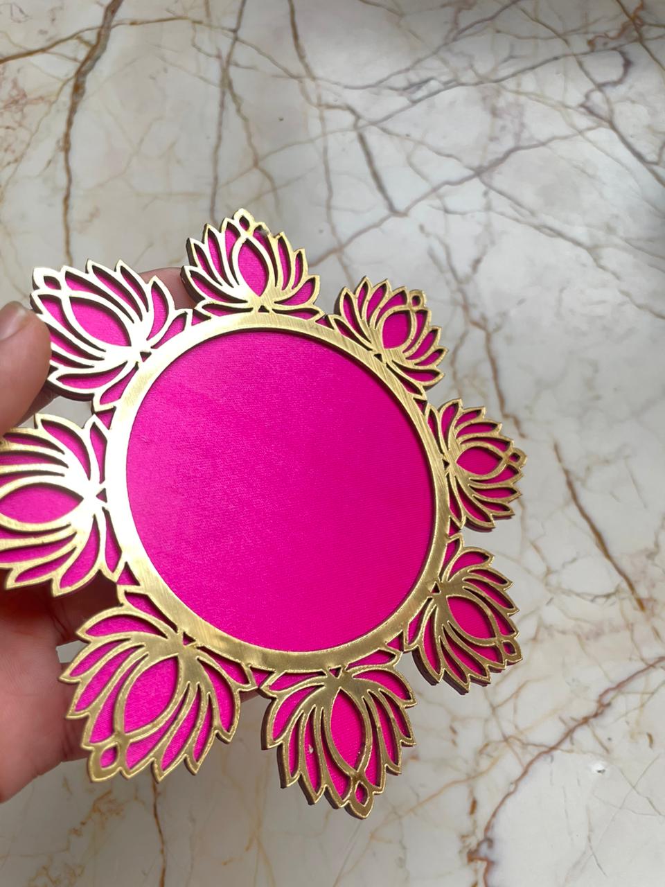 Pink Lotus Coaster