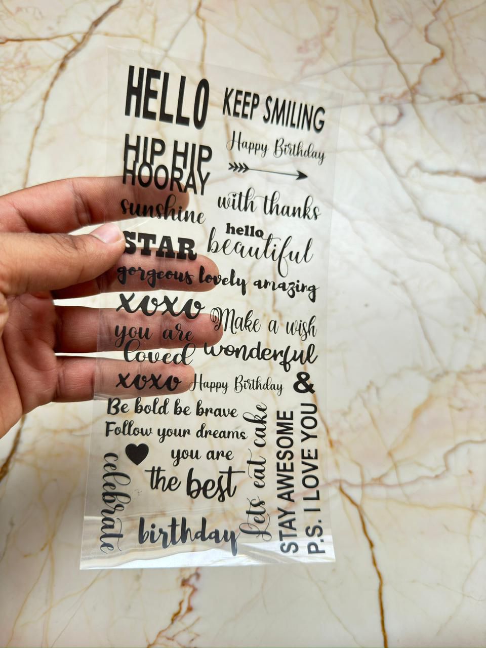 Quotes / Captions Insert Sheet