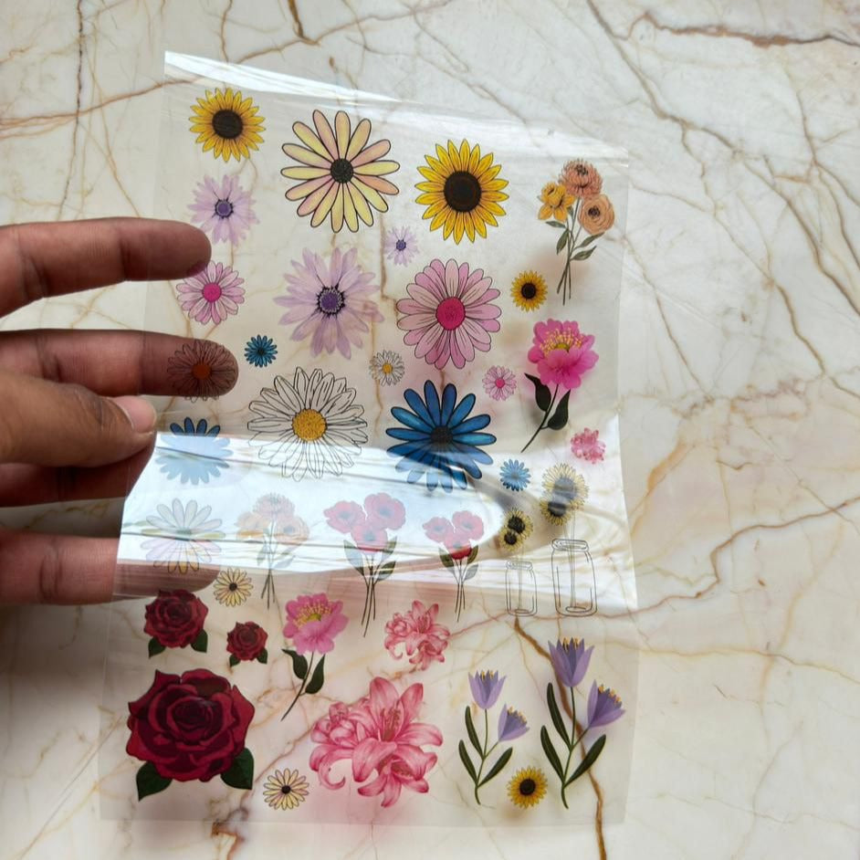 A5 Flower Insert Sheet