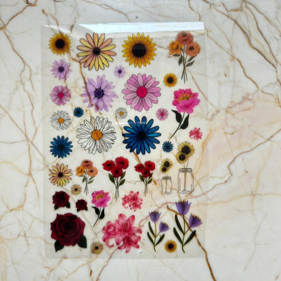 A5 Flower Insert Sheet