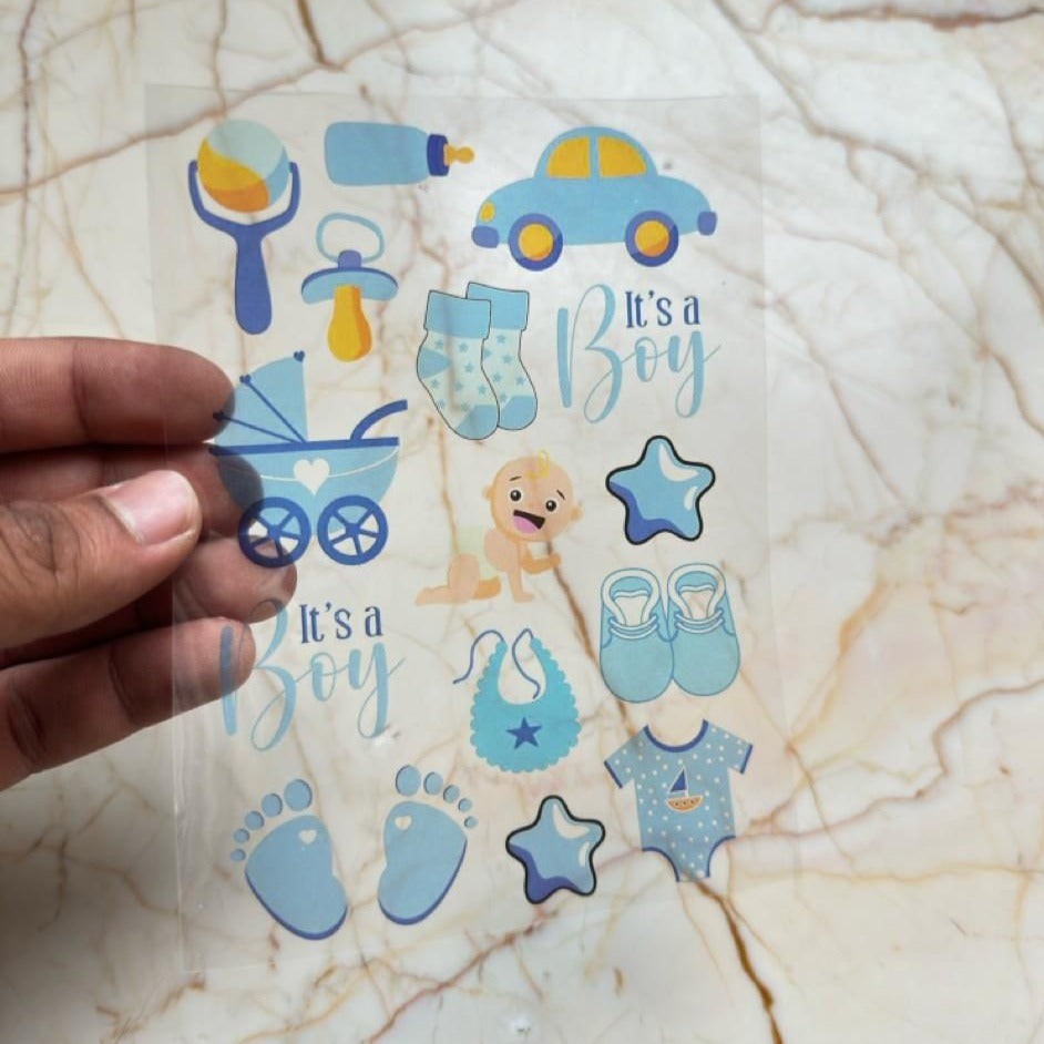 A6 It's a Boy Insert Sheet