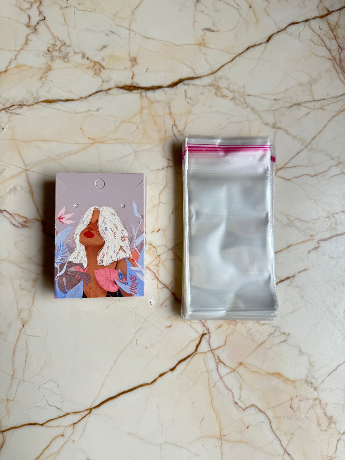 Pendant / Earring cards with packing - U