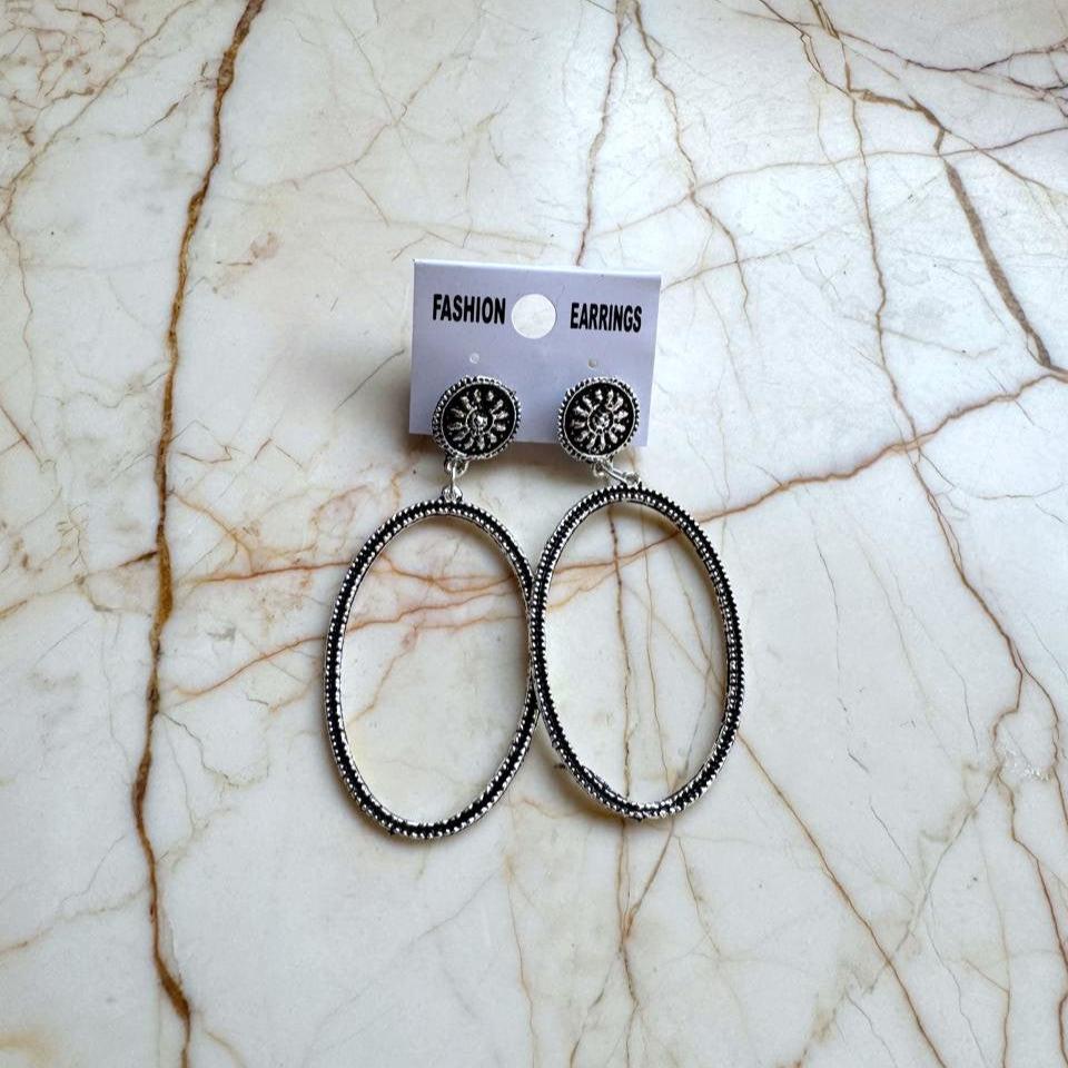 Silver Earring Bezel - Oval