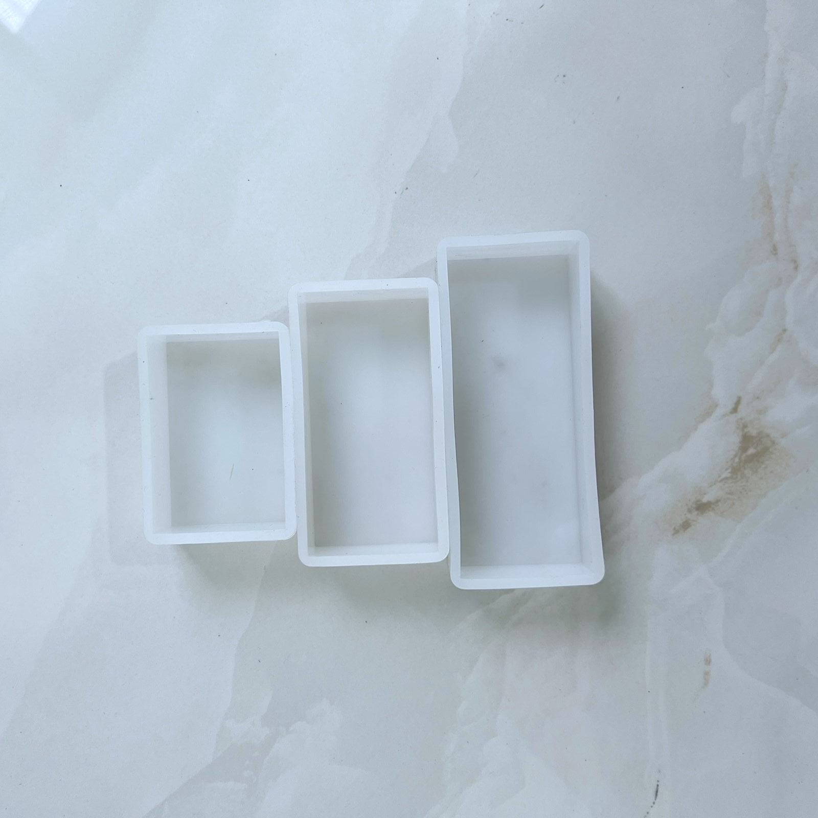 3 pc Rectangle Cube Mould Set