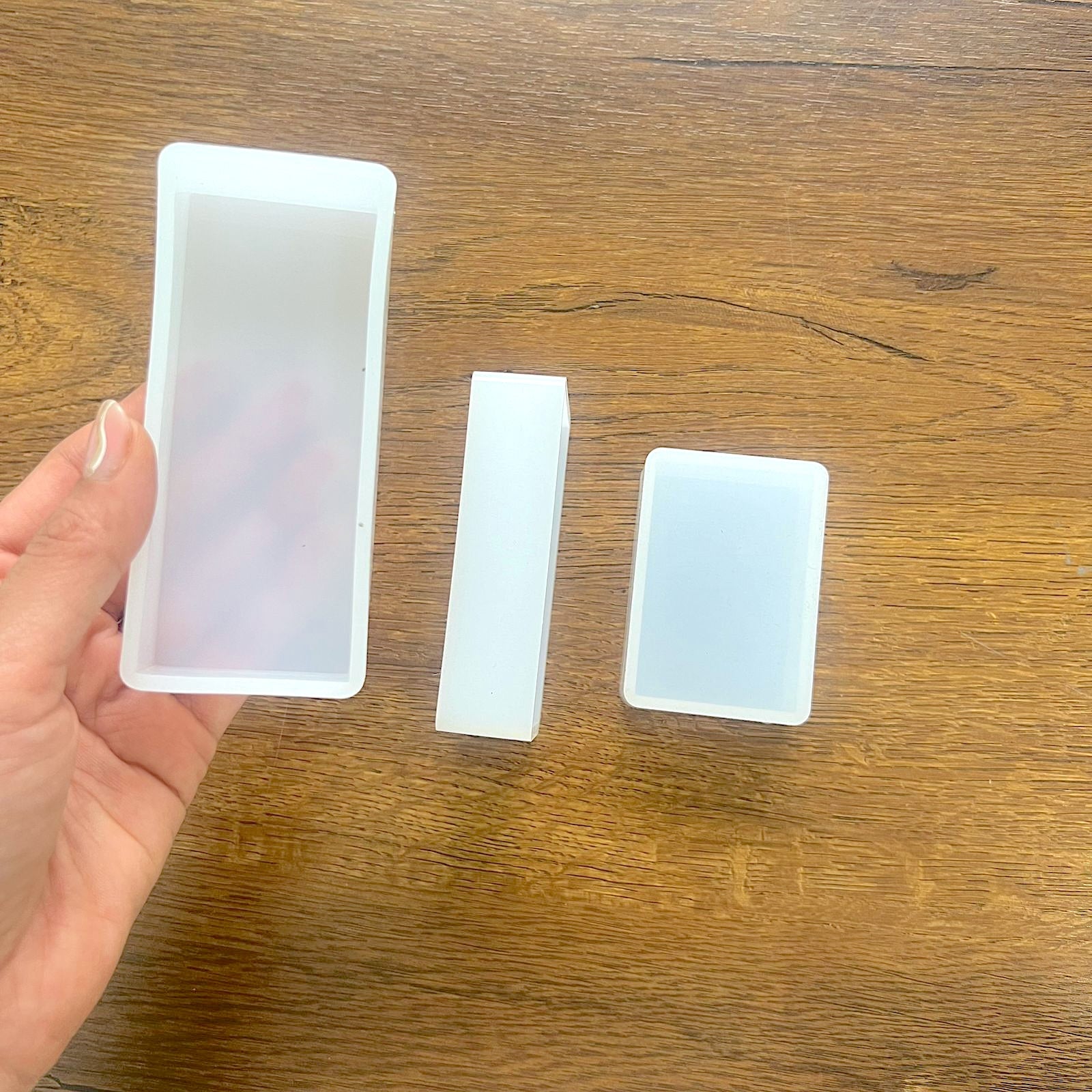 3 pc Rectangle Cube Mould Set