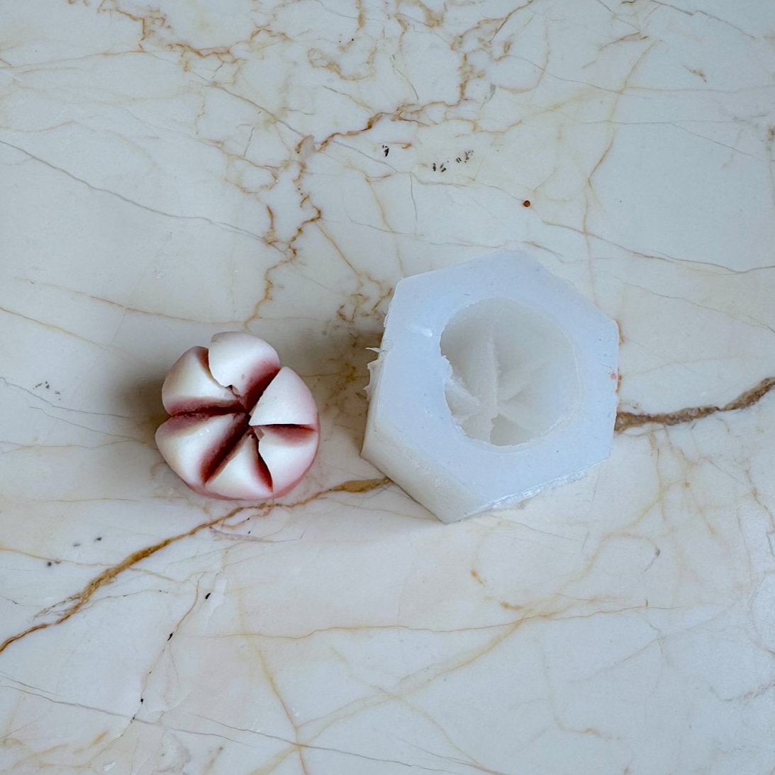 Kaju Lotus Mithai Shape Silicon Mould
