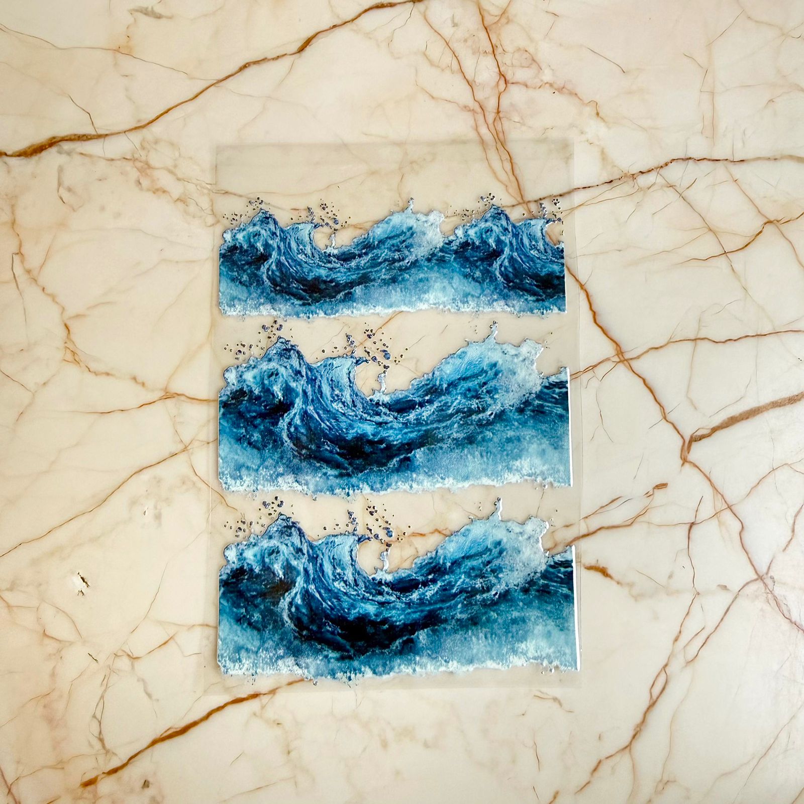 UV DTF Self Adhesive Sticker - Waves