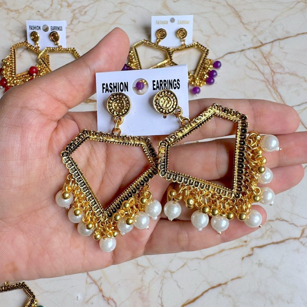Triangle Earring / Jhumka Bezel