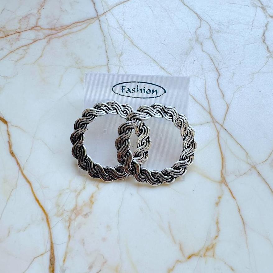 Silver Earring Bezel -  Tops (A)