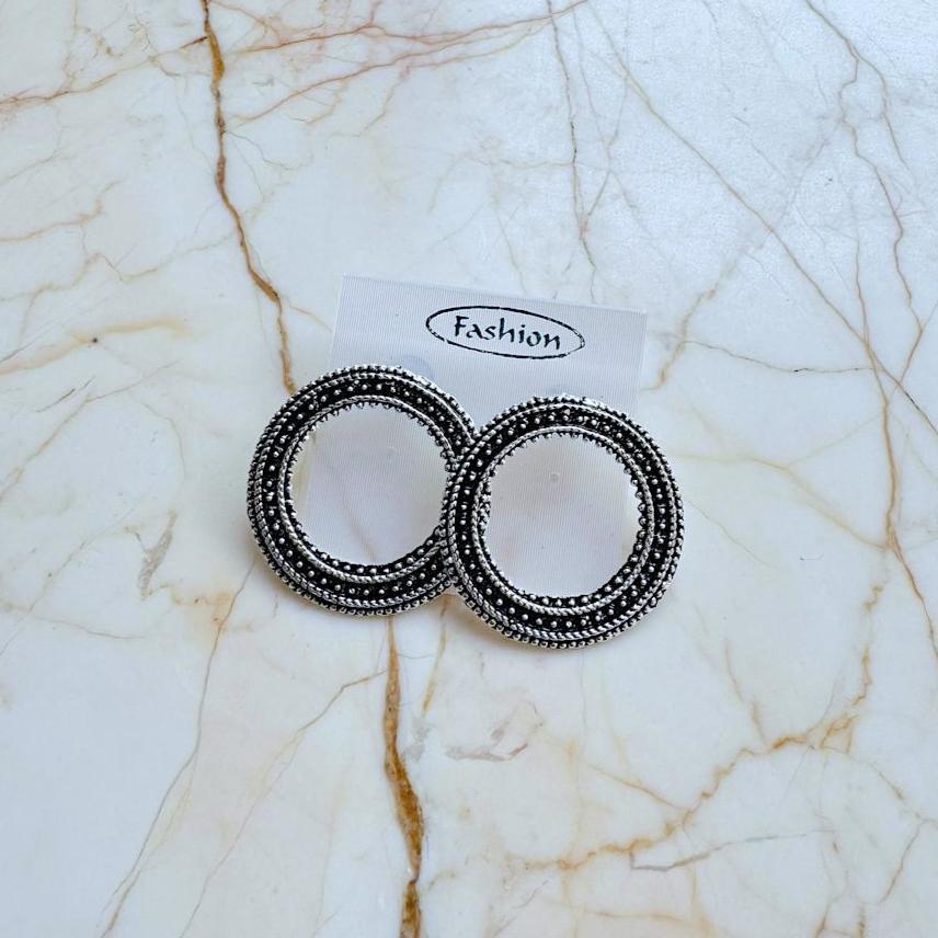 Silver Earring Bezel -  Tops (B)