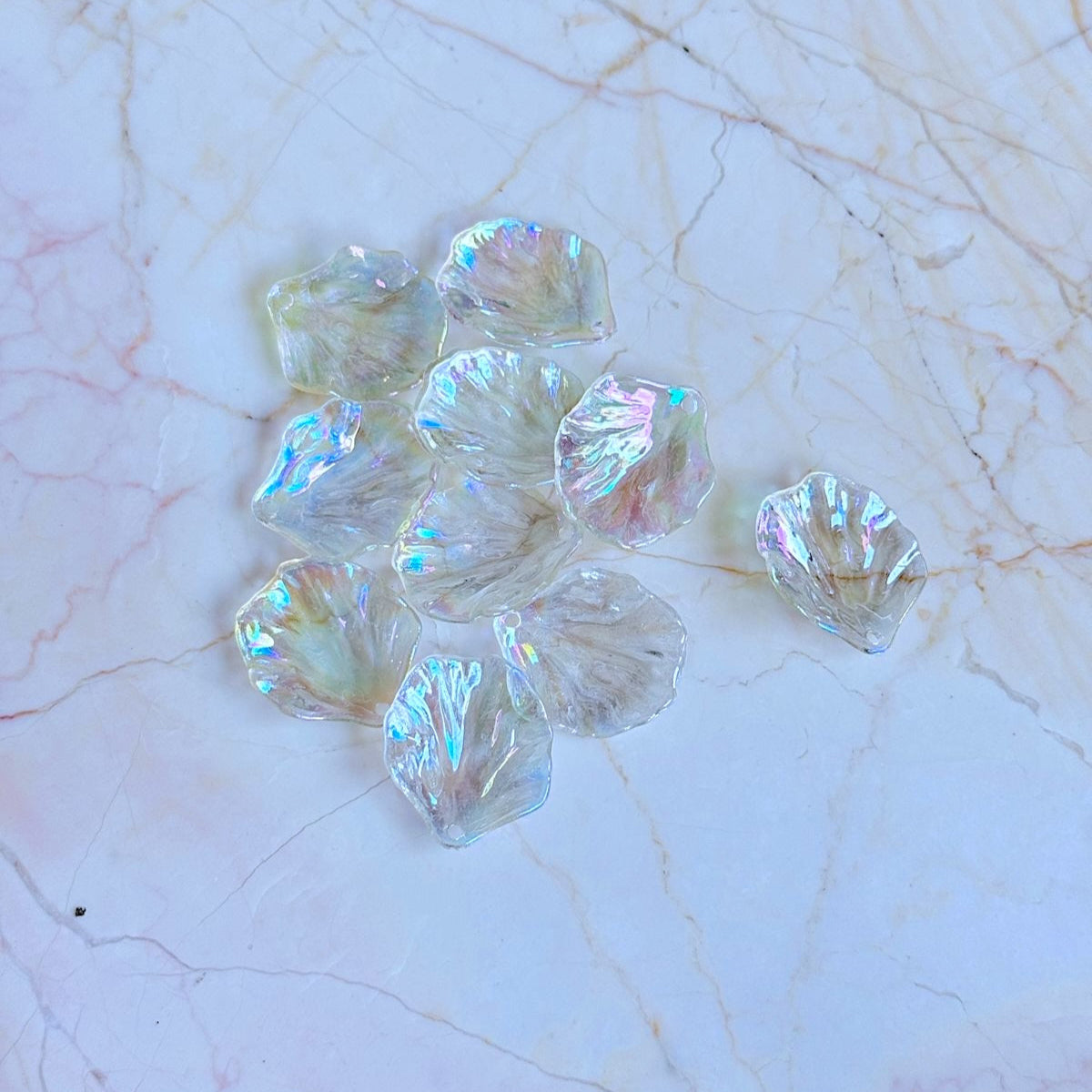 Holoshine Shell Petal Beads BIG - Destash