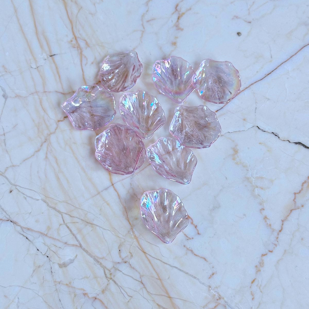 Holoshine Shell Petal Beads BIG - Destash