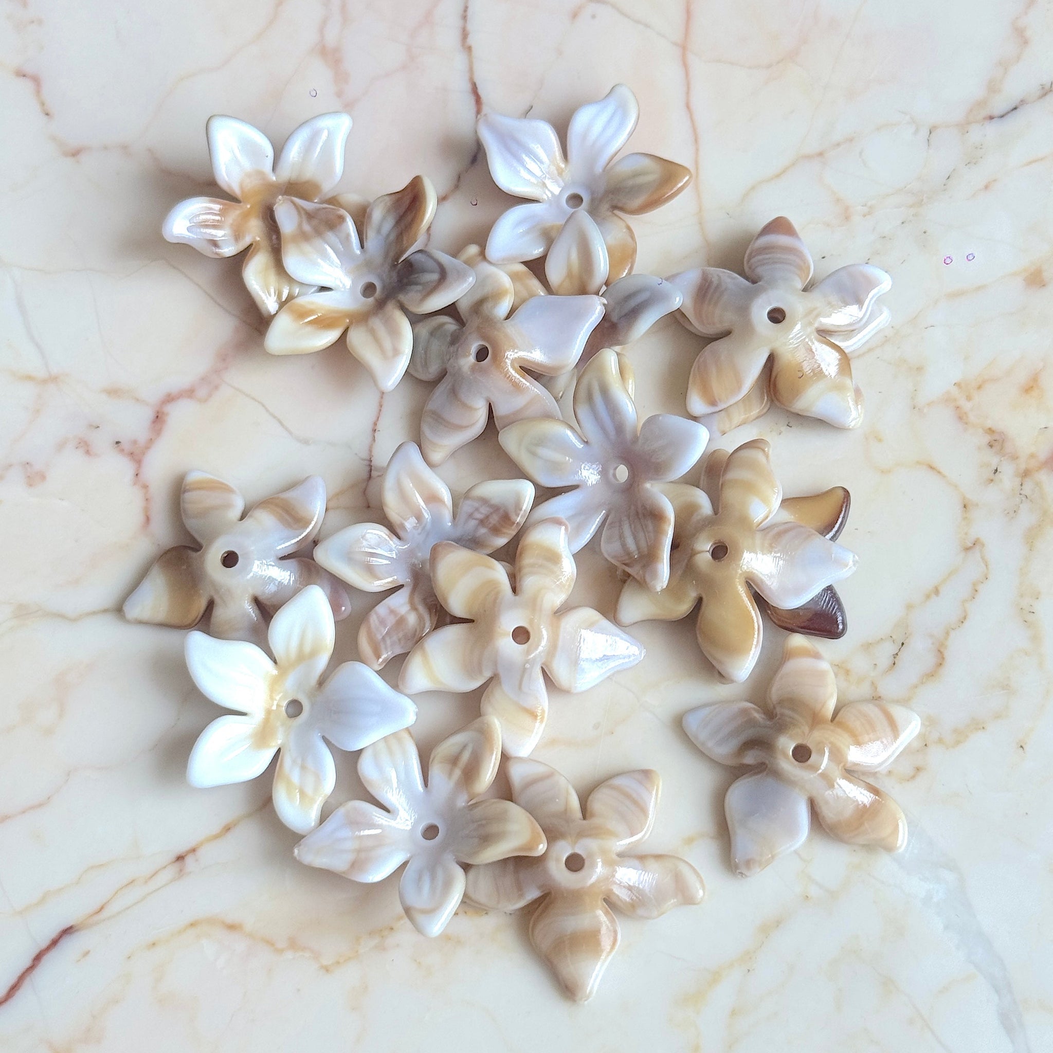 Marble Acrylic Flowers