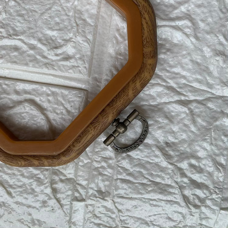 Rectangle octagon embroidery ring (Set of 2)