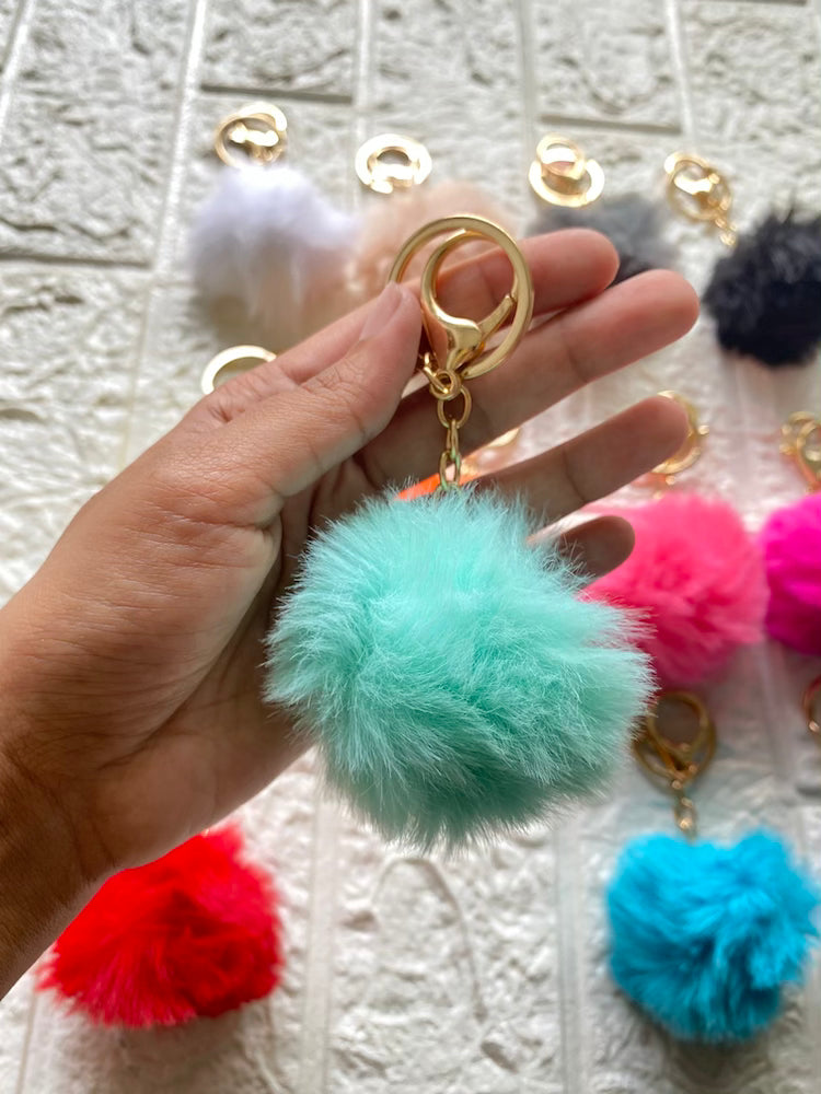 Pom Pom Keychains with Lobsters