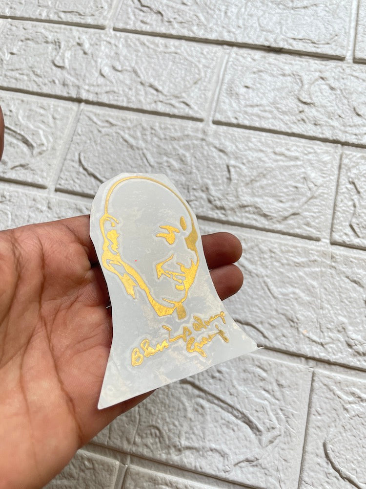Guruji Sticker Guruji metallic sticker