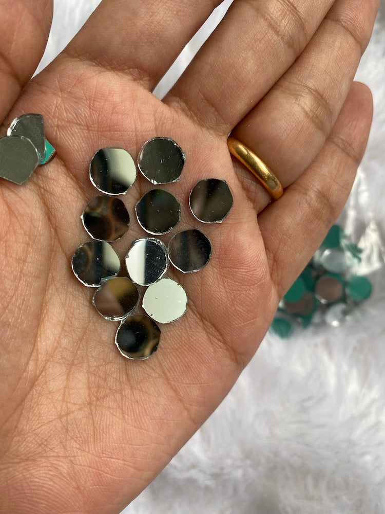 Small Glass Mirror Round cutting - small
