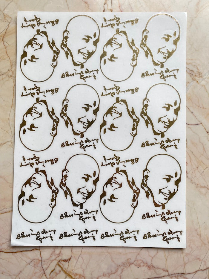 Guruji Sticker Guruji Metallic Sticker Sheet
