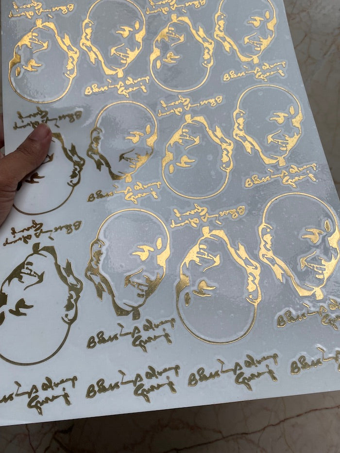 Guruji Sticker Guruji Metallic Sticker Sheet