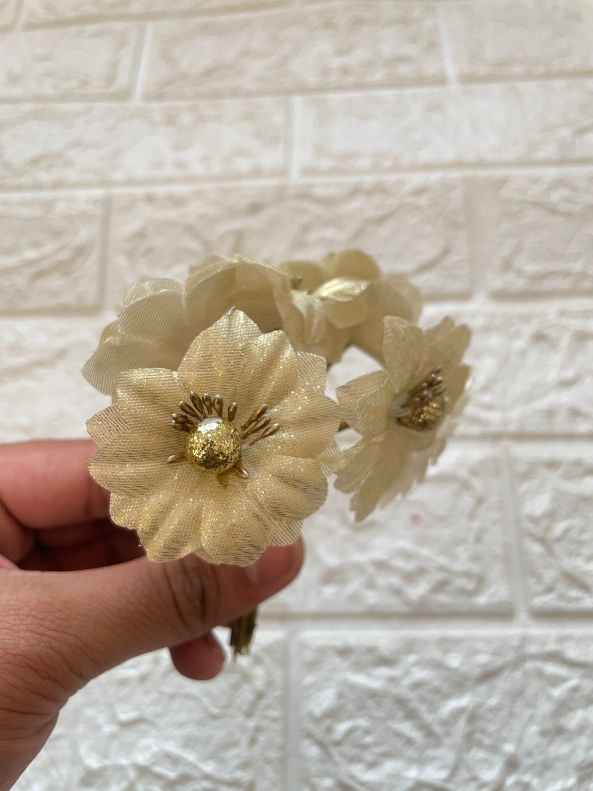 artificial flower for decoration - Golden