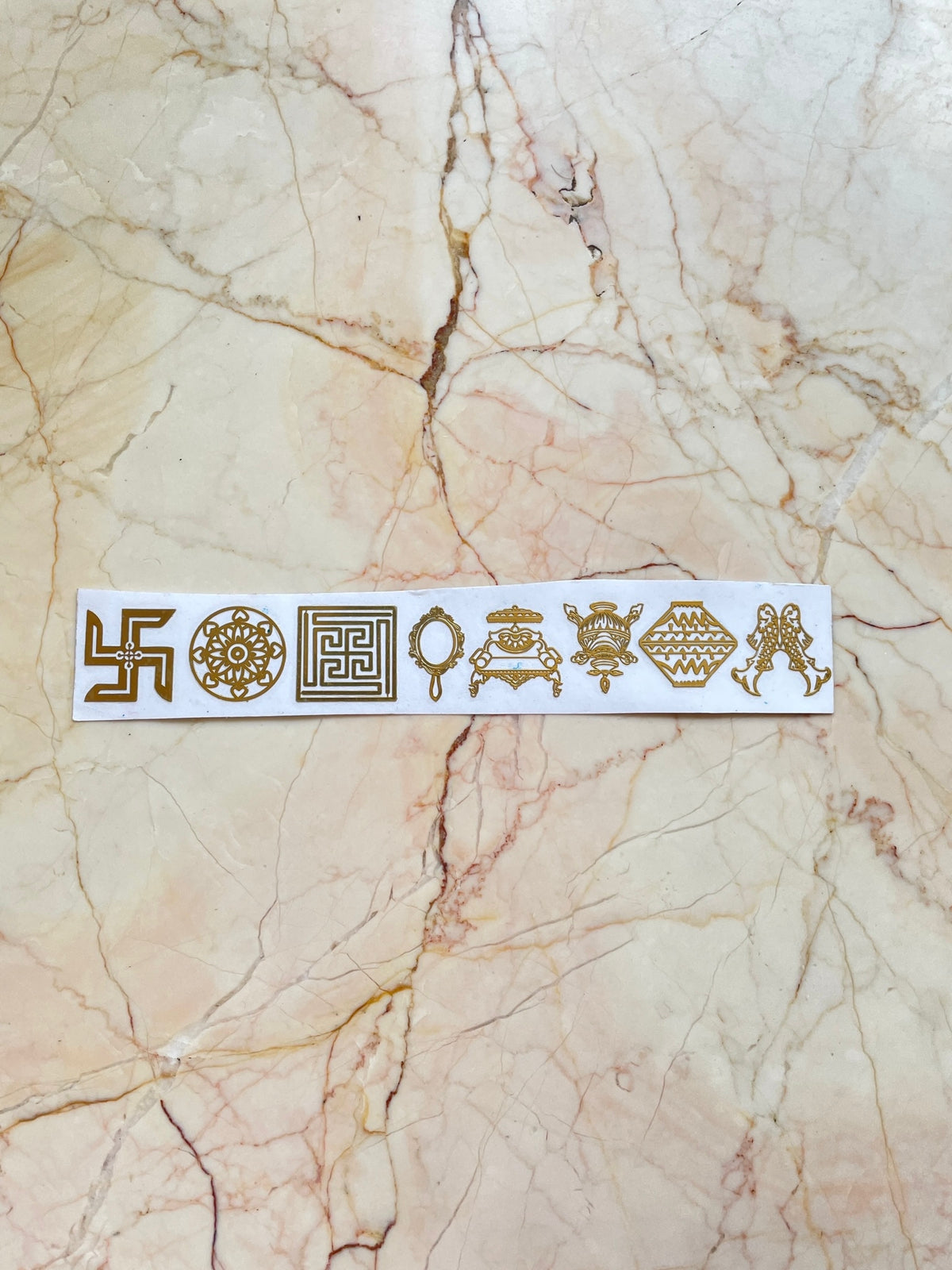 Asht Mangal Metallic Sticker