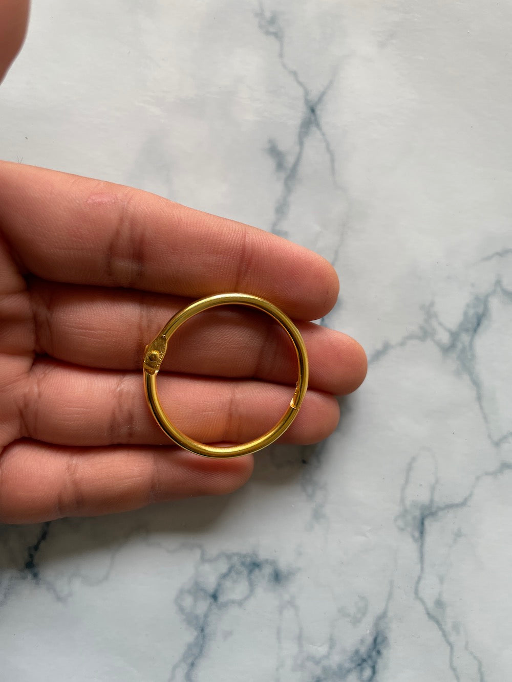 Book rings Gold 35mm