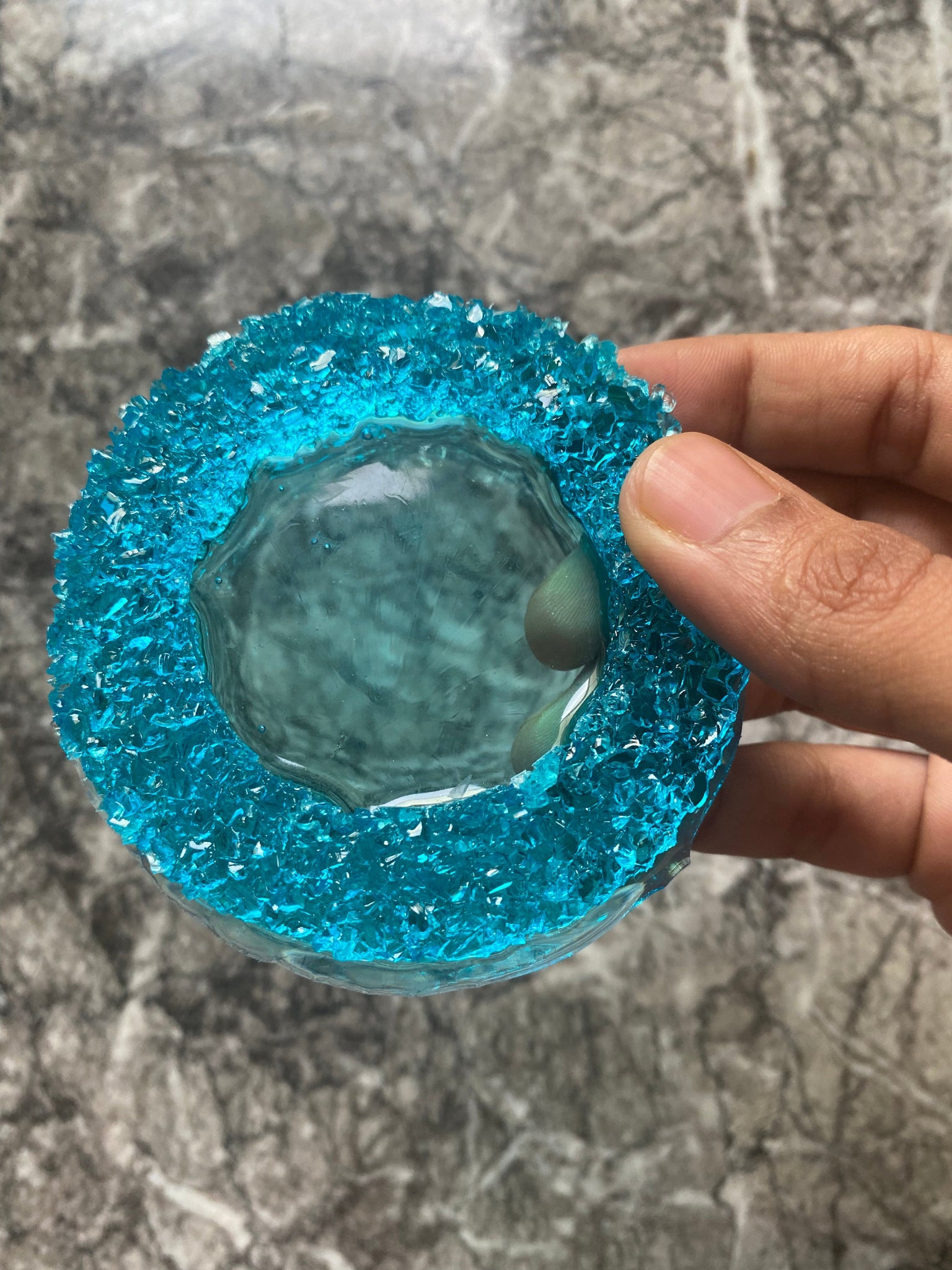 Druzy tealight holder Mould
